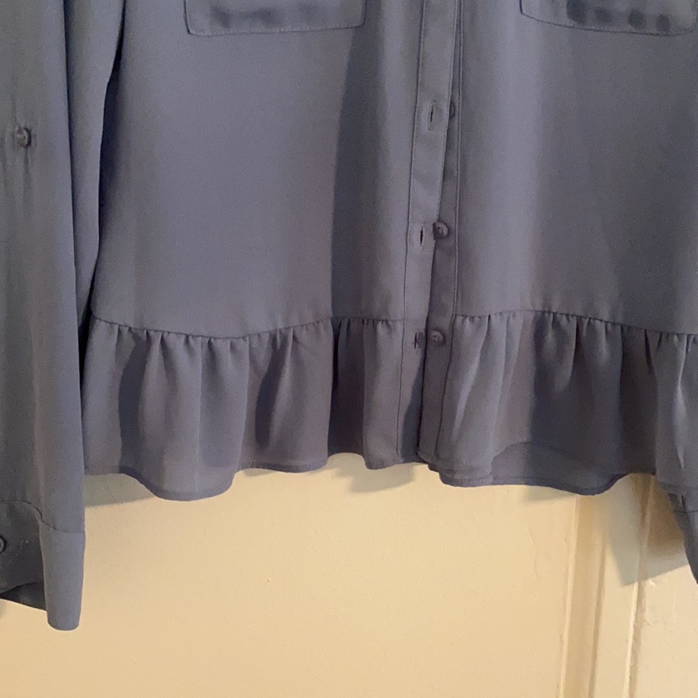 Express ruffled button down - Picture 2 of 3